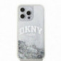 Kryt DKNY Liquid Glitters Arch Logo na Apple iPhone 15 Pro Max Biely