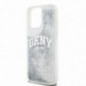 Kryt DKNY Liquid Glitters Arch Logo na Apple iPhone 15 Pro Max Biely