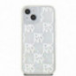 Kryt DKNY Liquid Glitters Checkered Pattern na Apple iPhone 15 Biely