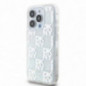 Kryt DKNY Liquid Glitters Checkered Pattern na Apple iPhone 15 Pro Biely