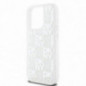 Kryt DKNY Liquid Glitters Checkered Pattern na Apple iPhone 15 Pro Biely