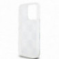 Kryt DKNY Liquid Glitters Checkered Pattern na Apple iPhone 15 Pro Biely