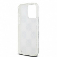 Kryt DKNY Liquid Glitters Checkered Pattern na Apple iPhone 15 Pro Max Biely