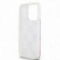 Kryt DKNY Liquid Glitters Checkered Pattern na Apple iPhone 15 Pro Ružový
