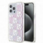 Kryt DKNY Liquid Glitters Checkered Pattern na Apple iPhone 15 Pro Max Ružový