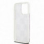 Kryt DKNY Liquid Glitters Checkered Pattern na Apple iPhone 15 Pro Max Ružový