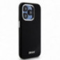 Kryt DKNY Silicone Horizontal Metal Logo na Apple iPhone 14 Pro MagSAFE  Čierny