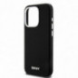Kryt DKNY Silicone Horizontal Metal Logo na Apple iPhone 14 Pro MagSAFE  Čierny