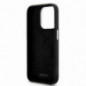 Kryt DKNY Silicone Horizontal Metal Logo na Apple iPhone 14 Pro MagSAFE  Čierny