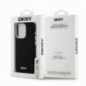 Kryt DKNY Silicone Horizontal Metal Logo na Apple iPhone 14 Pro MagSAFE  Čierny