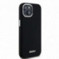 Kryt DKNY Silicone Horizontal Metal Logo na Apple iPhone 15 Plus MagSAFE  Čierny