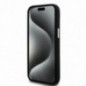 Kryt DKNY Silicone Horizontal Metal Logo na Apple iPhone 15 Plus MagSAFE  Čierny