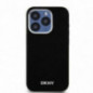 Kryt DKNY Silicone Horizontal Metal Logo na Apple iPhone 15 Pro MagSAFE  Čierny
