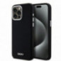 Kryt DKNY Silicone Horizontal Metal Logo na Apple iPhone 15 Pro Max MagSAFE  Čierny