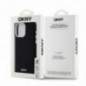 Kryt DKNY Silicone Horizontal Metal Logo na Apple iPhone 15 Pro Max MagSAFE  Čierny