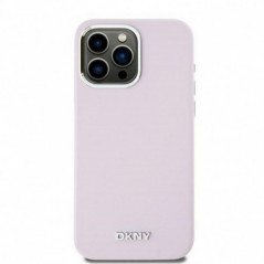 Kryt DKNY Silicone Horizontal Metal Logo na Apple iPhone 14 Pro Max MagSAFE  Ružový