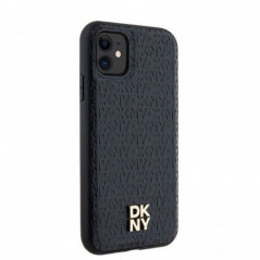 Kryt DKNY Pu Repeat Pattern Stack Logo na Apple iPhone 11 MagSAFE  Čierny