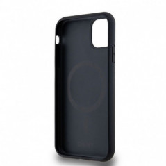 Kryt DKNY Pu Repeat Pattern Stack Logo na Apple iPhone 11 MagSAFE  Čierny