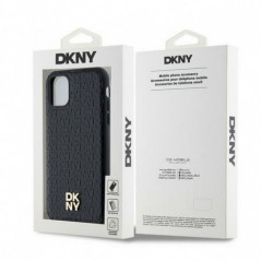 Kryt DKNY Pu Repeat Pattern Stack Logo na Apple iPhone 11 MagSAFE  Čierny