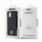 Kryt DKNY Pu Repeat Pattern Stack Logo na Apple iPhone 11 MagSAFE  Čierny