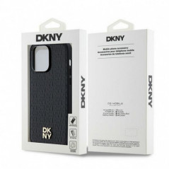 Kryt DKNY Pu Repeat Pattern Stack Logo na Apple iPhone 13 Pro MagSAFE  Čierny