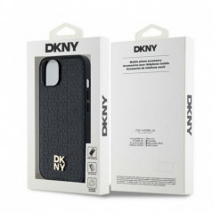 Kryt DKNY Pu Repeat Pattern Stack Logo na Apple iPhone 14 MagSAFE  Čierny