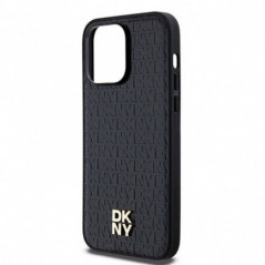 Kryt DKNY Pu Repeat Pattern Stack Logo na Apple iPhone 14 Pro MagSAFE  Čierny