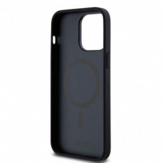 Kryt DKNY Pu Repeat Pattern Stack Logo na Apple iPhone 14 Pro MagSAFE  Čierny