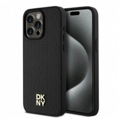 Kryt DKNY Pu Repeat Pattern Stack Logo na Apple iPhone 15 Pro Max MagSAFE  Čierny