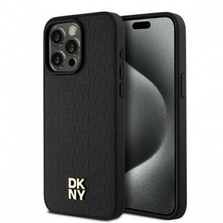 Kryt DKNY Pu Repeat Pattern Stack Logo na Apple iPhone 15 Pro Max MagSAFE  Čierny