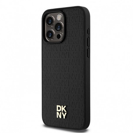 Kryt DKNY Pu Repeat Pattern Stack Logo na Apple iPhone 15 Pro Max MagSAFE  Čierny