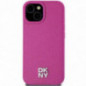 Kryt DKNY Pu Repeat Pattern Stack Logo na Apple iPhone 15 MagSAFE  Ružový