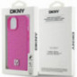 Kryt DKNY Pu Repeat Pattern Stack Logo na Apple iPhone 15 MagSAFE  Ružový