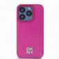 Kryt DKNY Pu Repeat Pattern Stack Logo na Apple iPhone 15 Pro MagSAFE  Ružový