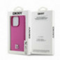 Kryt DKNY Pu Repeat Pattern Stack Logo na Apple iPhone 15 Pro MagSAFE  Ružový