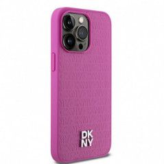 Kryt DKNY Pu Repeat Pattern Stack Logo na Apple iPhone 15 Pro Max MagSAFE  Ružový