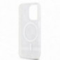 Kryt DKNY Checkered Pattern Printed Stripes na Apple iPhone 14 Pro MagSAFE  Čierny