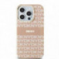 Kryt DKNY Repeat Texture Pattern Stripe na Apple iPhone 14 MagSAFE  Ružový