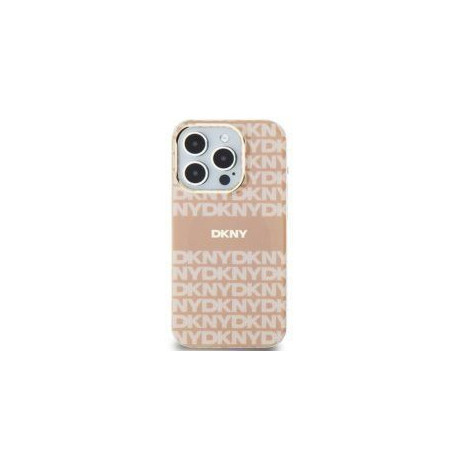 Kryt DKNY Repeat Texture Pattern Stripe na Apple iPhone 15 MagSAFE  Ružový