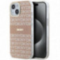 Kryt DKNY Repeat Texture Pattern Stripe na Apple iPhone 15 Plus MagSAFE  Ružový