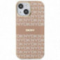 Kryt DKNY Repeat Texture Pattern Stripe na Apple iPhone 15 Plus MagSAFE  Ružový