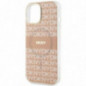 Kryt DKNY Repeat Texture Pattern Stripe na Apple iPhone 15 Plus MagSAFE  Ružový