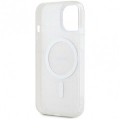 Kryt DKNY Repeat Texture Pattern Stripe na Apple iPhone 15 Plus MagSAFE  Ružový