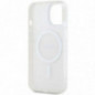 Kryt DKNY Repeat Texture Pattern Stripe na Apple iPhone 15 Plus MagSAFE  Ružový
