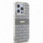 Kryt DKNY Repeat Texture Pattern Stripe na Apple iPhone 15 Pro MagSAFE  Béžový