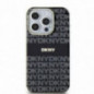 Kryt DKNY Repeat Texture Pattern Stripe na Apple iPhone 14 MagSAFE  Čierny