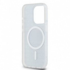Kryt DKNY Repeat Texture Pattern Stripe na Apple iPhone 14 Pro MagSAFE  Čierny