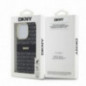 Kryt DKNY Repeat Texture Pattern Stripe na Apple iPhone 14 Pro MagSAFE  Čierny