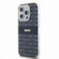 Kryt DKNY Repeat Texture Pattern Stripe na Apple iPhone 15 Pro MagSAFE  Čierny