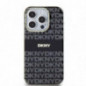 Kryt DKNY Repeat Texture Pattern Stripe na Apple iPhone 15 Pro MagSAFE  Čierny